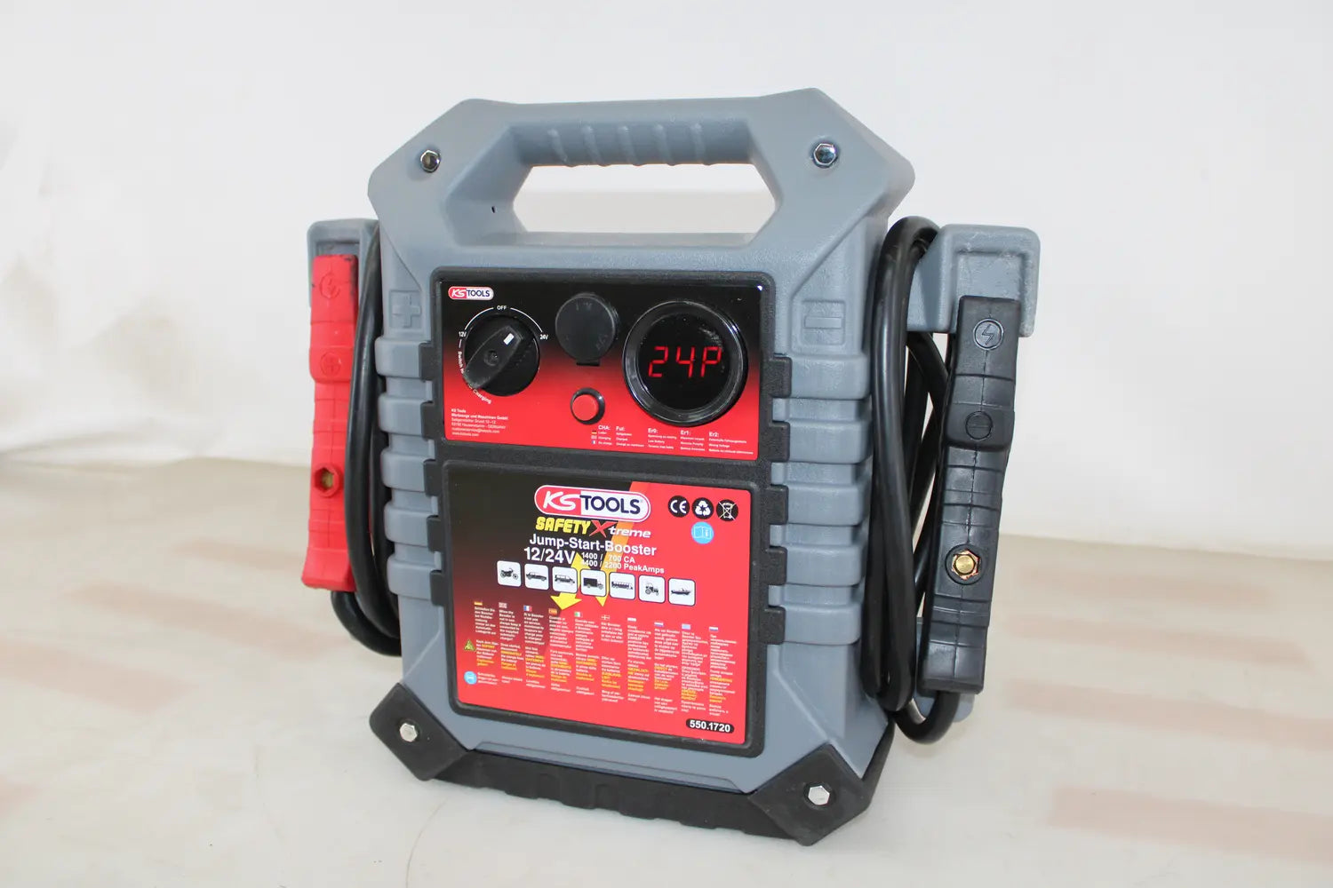B-Ware Ks Tools 12 V + 24 V Batterie Booster Starthilfegerät 1400 A Siehe Text/Foto - 4042146413173