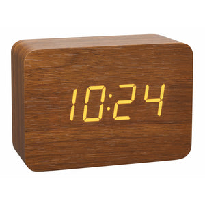B-Ware TFA-Dostmann 60.2549.08 - Digital Alarm Clock - Rectangle - Brown...