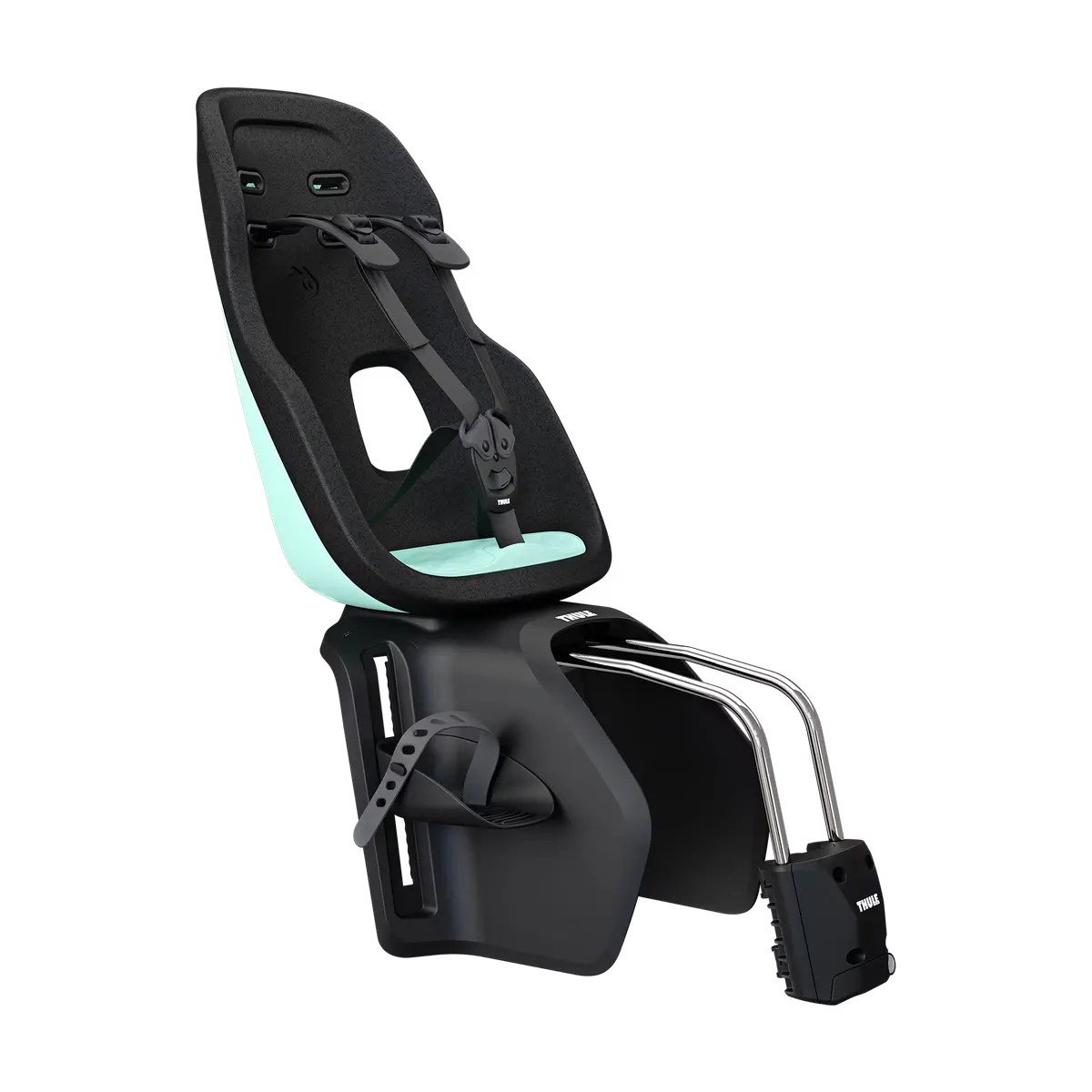 B-Ware Thule Yepp Nexxt 2 Fahrradsitz Kindersitz Fahrrad Maxi Minzgrün 5 Punkt Gurt