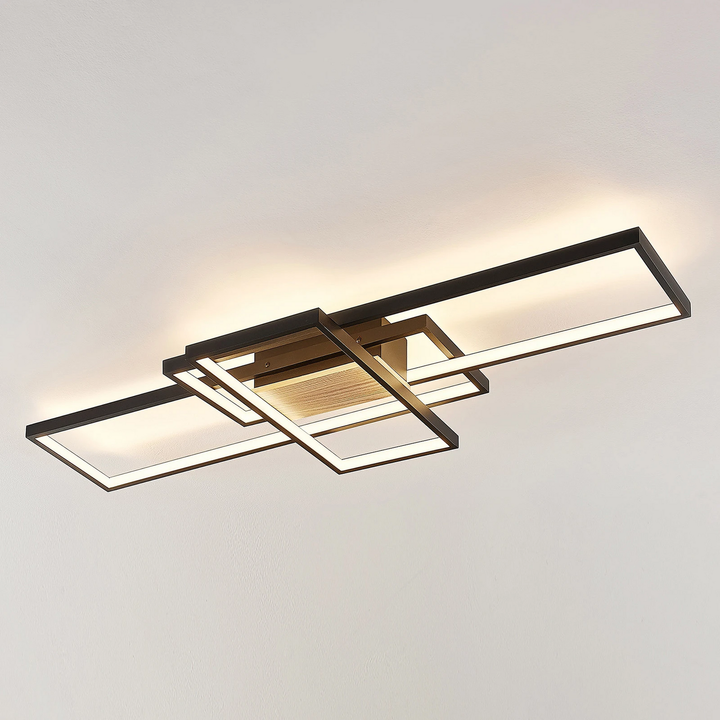 Lindby Emiljan Led Deckenlampe Hängelampe Lampe Leuchte Led 35 W Alu Schwarz Matt B-Ware - 4251096574821