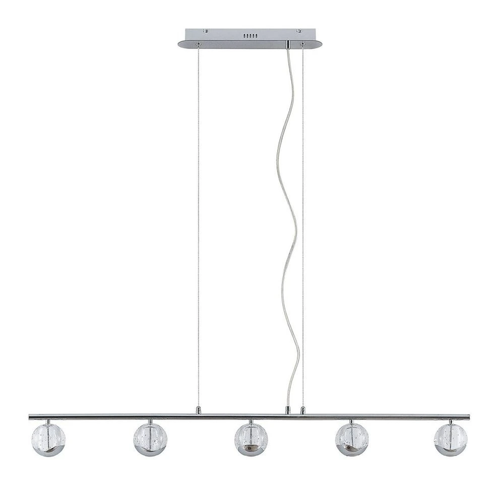 Lucande Kilio Led Hängeleuchte Hängeleuchte Hängelampe Leuchte 5 Flammig Chrom B-Ware - 4251911744002