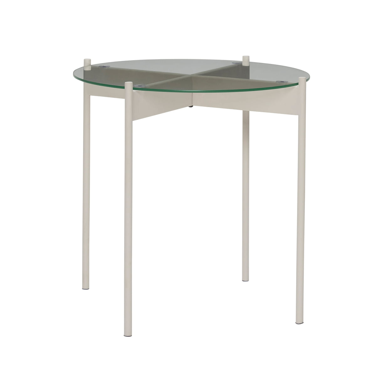 Hübsch Interior   Beam Beistelltisch H 42 X ø 45cm Sand Tisch Möbel Abstelltisch B-Ware - 5712772120163