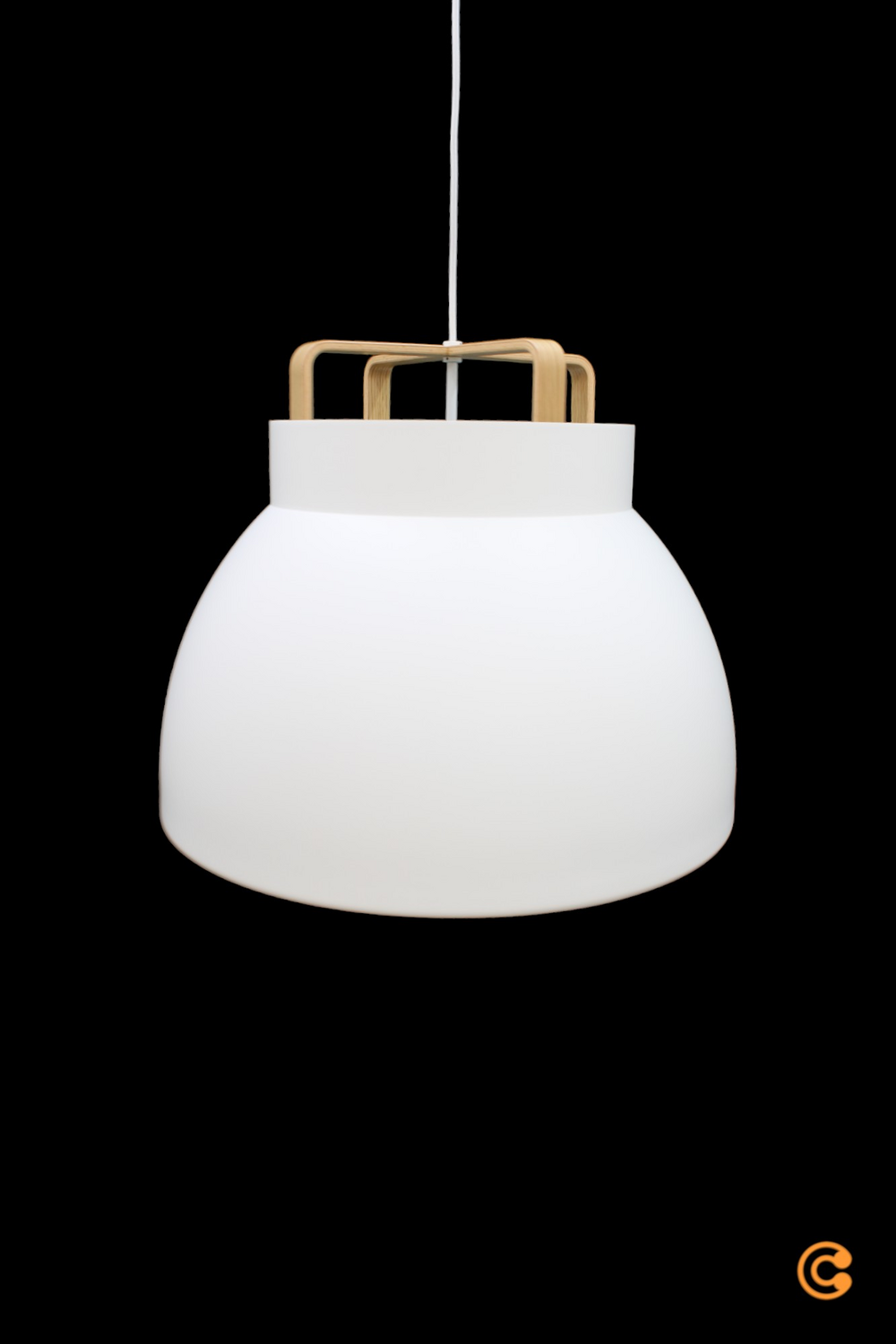 Million   Voyage M3 Pendelleuchte ø 58 Cm Weiß Eiche Pendellampe Lampe Leuchte B-Ware - 5713634803217