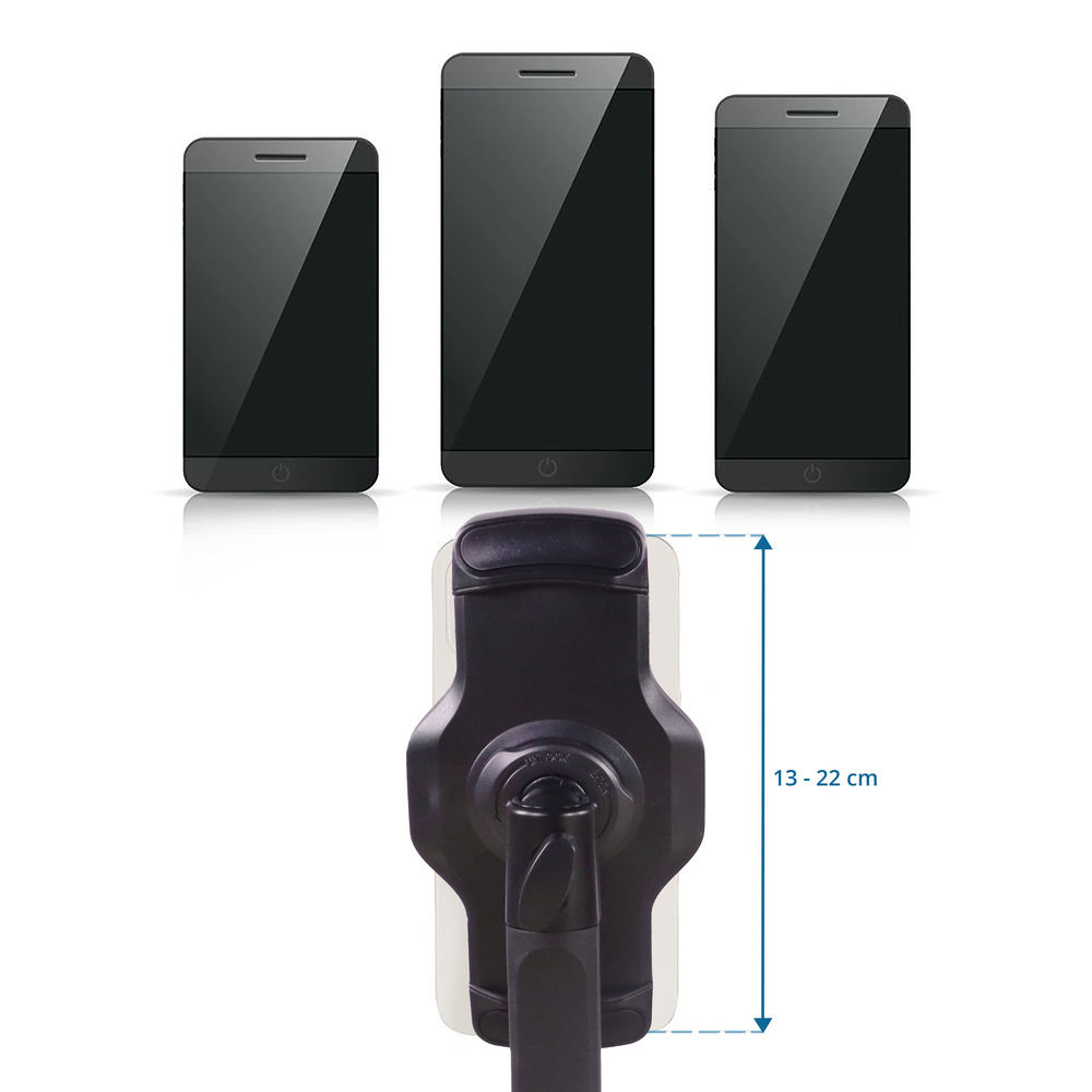 B-Ware hjh OFFICE Handyhalterung Tablethalterung FLEXMOBI III mit Schraubklemme Metall