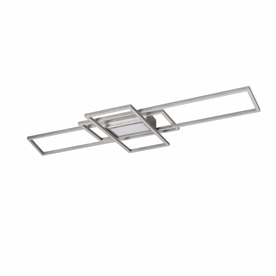 B-Ware Trio Cct Led Deckenlampe Irvine Deckenlampe Lampe Nickel 105 X 6,5 X 42 Cm