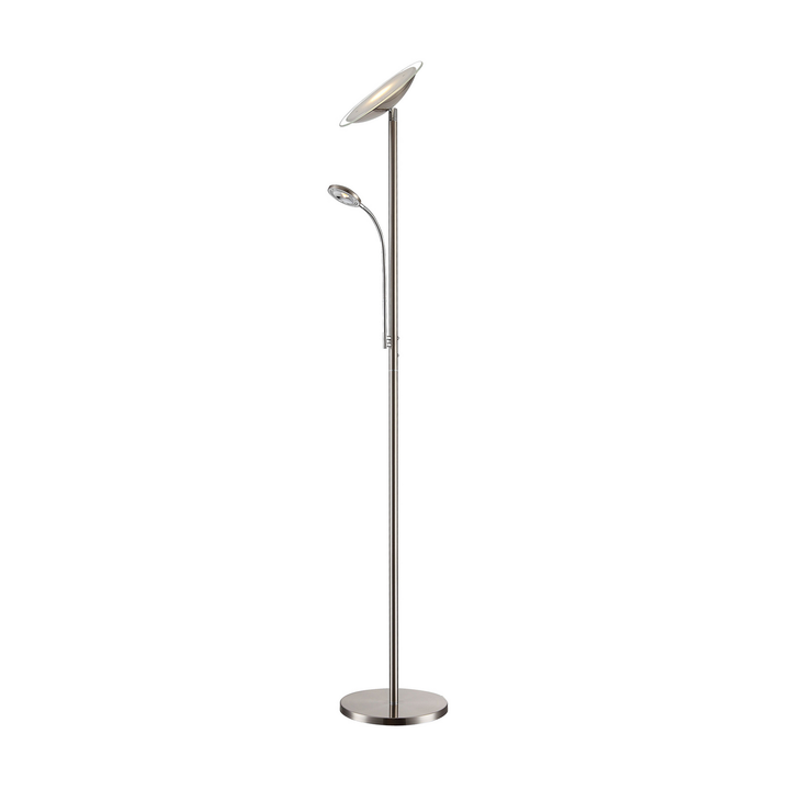 Malea Led Deckenfluter Deckenlampe Deckenleuchte Lampe Leuchte Lesearm Nickel B-Ware - 6291105701631