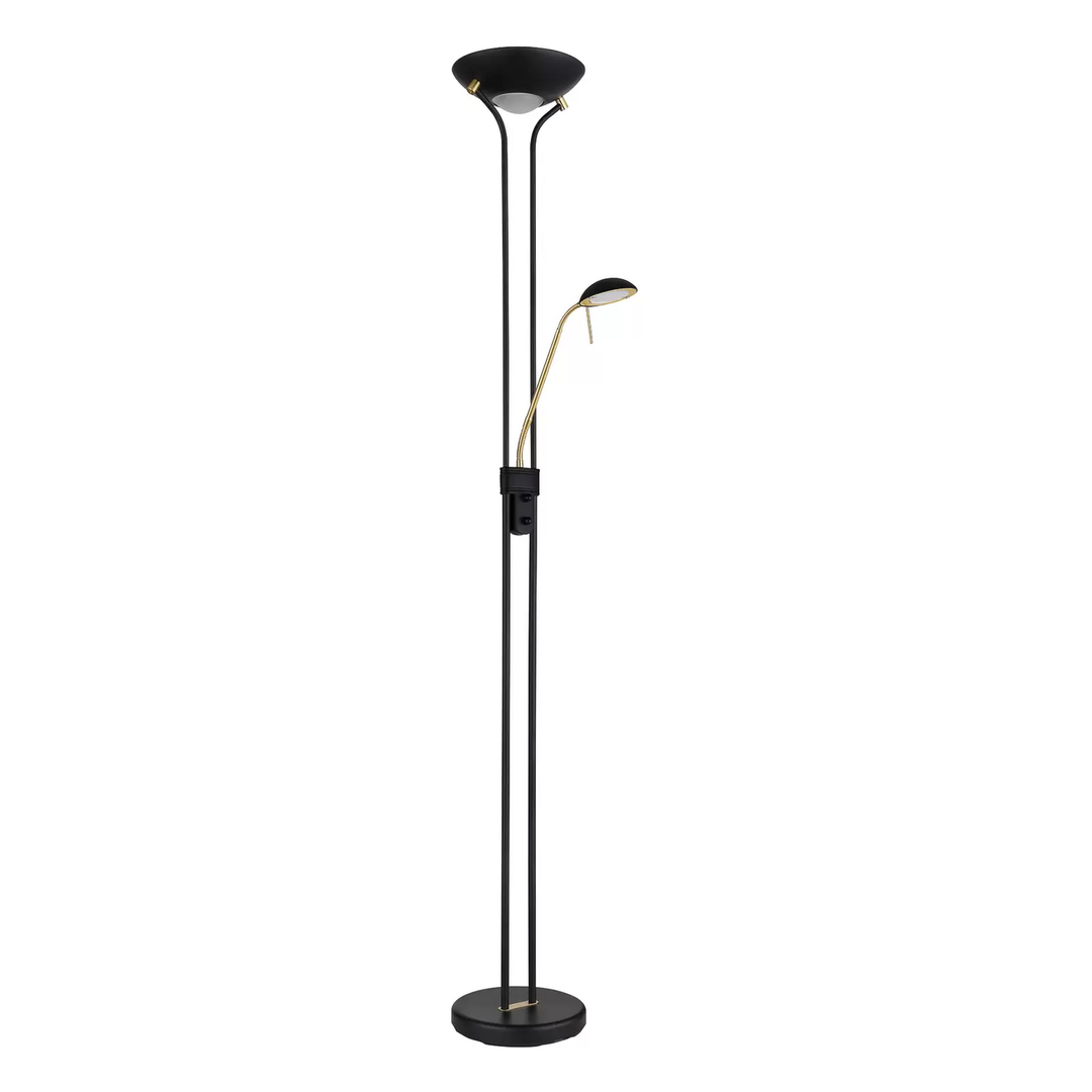 Globo Stehlampe Leonas Stehleuchte Standleuchte Leuchte Lampe messing/schwarz