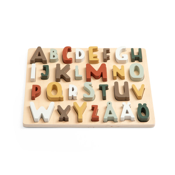 Zebra Holzpuzzle norwegisches ABC Puzzle Kinderpuzzle Lernpuzzle Alphabetpuzzle