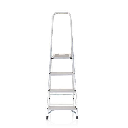 Hjh Office Klappleiter Solid Ii Alum Inium 4 Stufen Leiter Werkstatt Zubehör B-Ware - 4251084671143