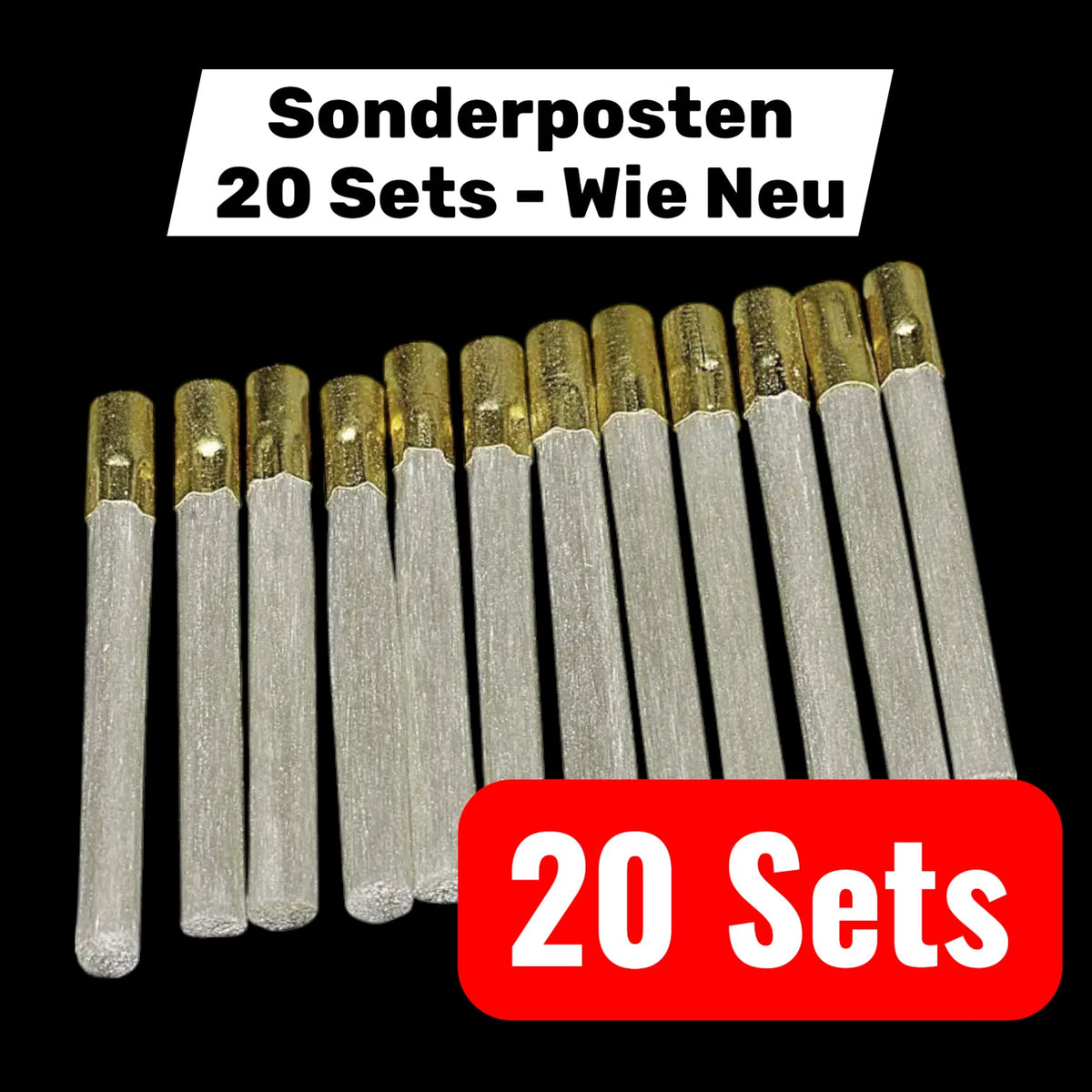 RONA Ersatzpinsel Nachfüllbürste Glasfaserradierer Glashaar 4mm 20 SETS - 4018386008370