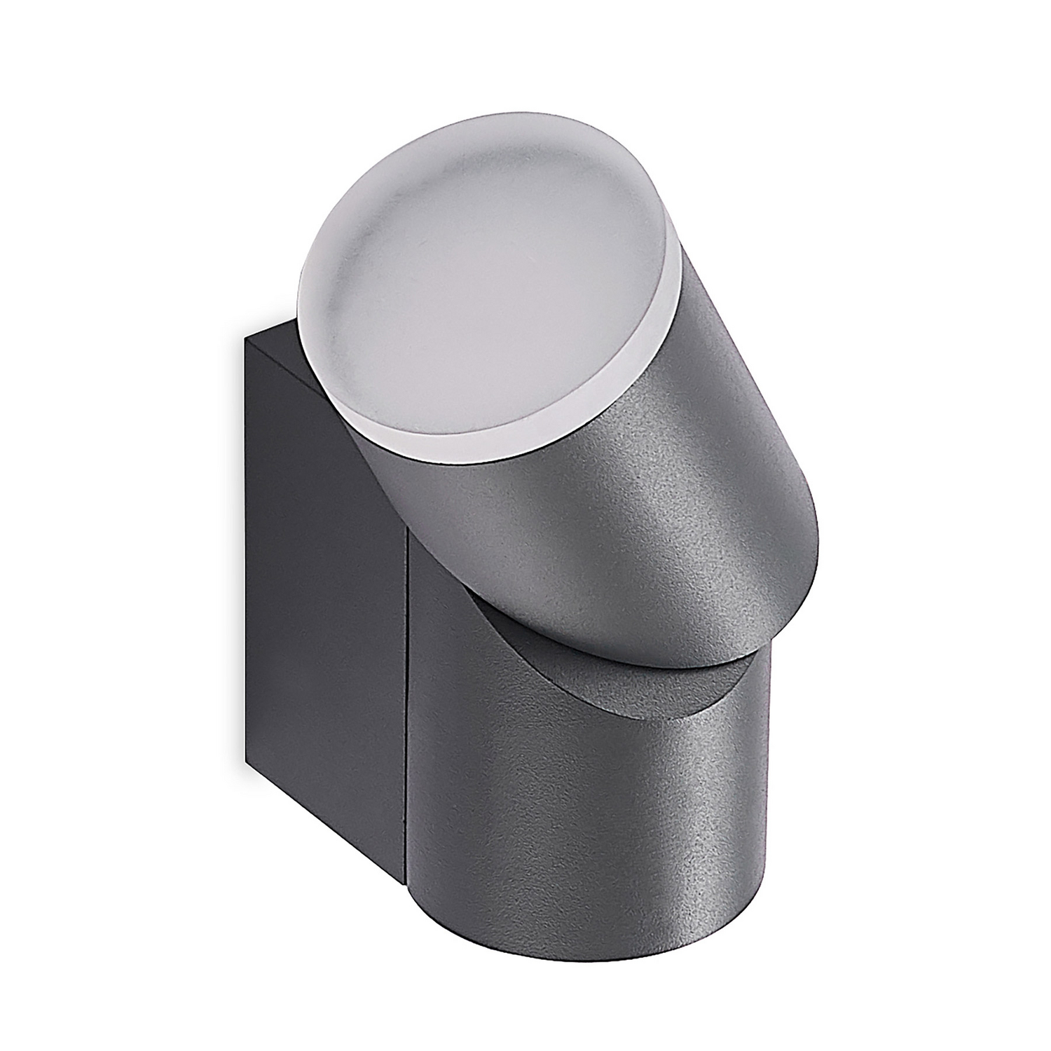 Lindby Aspyn LED-Außenwandleuchte Lampe warmweiß dunkelgrau 1fl IP54