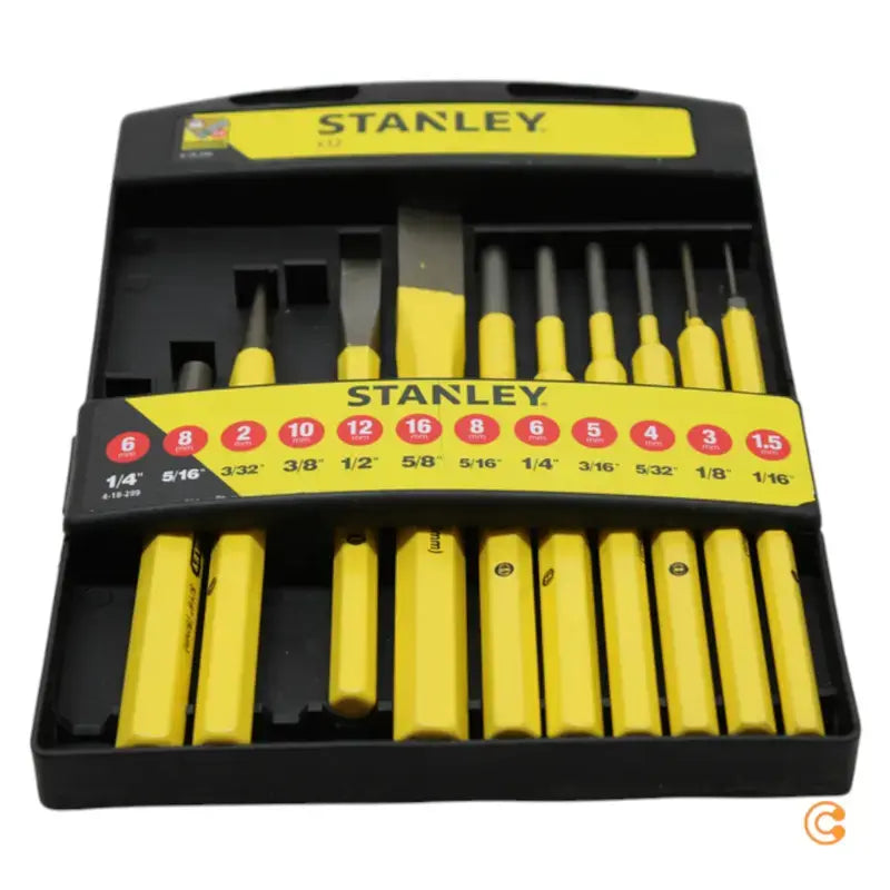 B-Ware Stanley 4 18 299 Schlagwerkzeug Satz 12teilig Meißel Set Werkzeug Durschläger - 3253564182997
