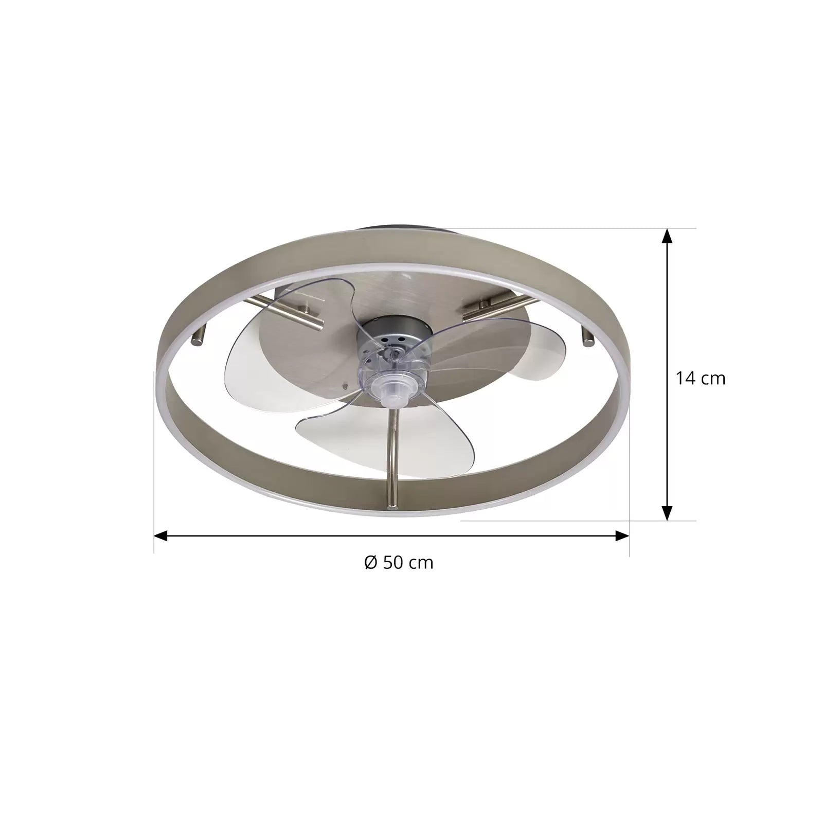 Lindby Deckenventilator Ventilator LED Fernbedienung silber Momitu leise - 4251911780130
