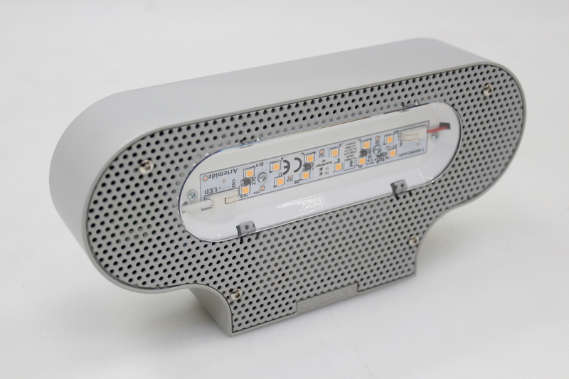 B-Ware Talo Led Wandleuchte Wandleuchte Wandlicht Flurlampe 21 Cm Silber 3.000 K