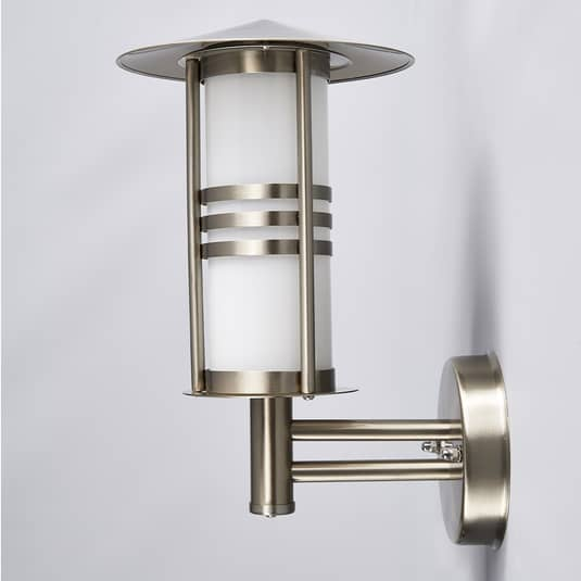 B-Ware Lindby Edelstahl Außenwandleuchte Lampe Leuchte Gartenlampe Gartenleuchte Erina