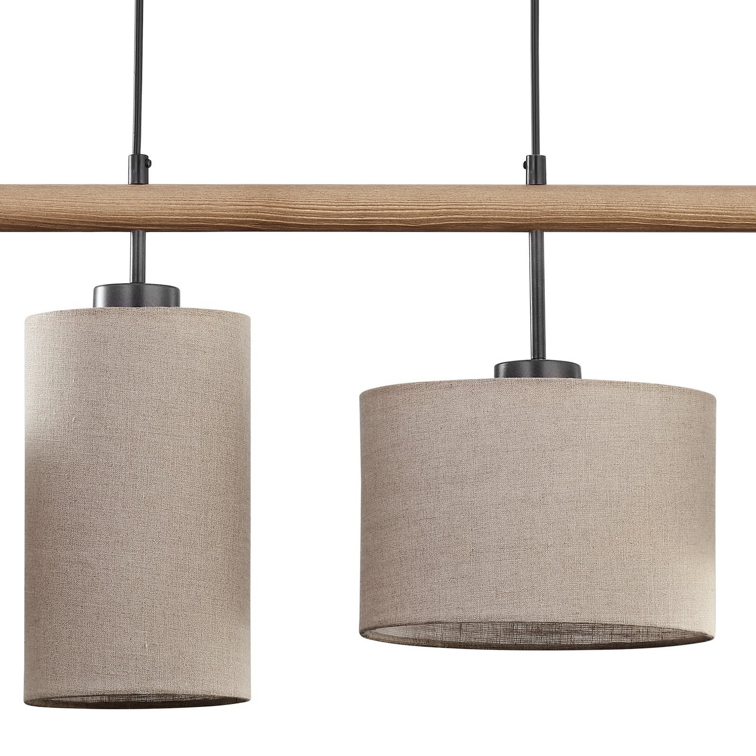 B-Ware Tk Lighting Hängeleuchte Deva Nature 4 Flammig Textil Hängelampe E27 Led Leuc468