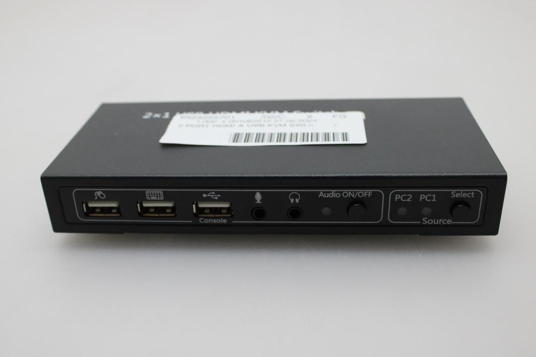 Speaka Professional 2 Port KVM Umschalter HDMI USB 1920x1080 UNVOLLSTÄNDIG