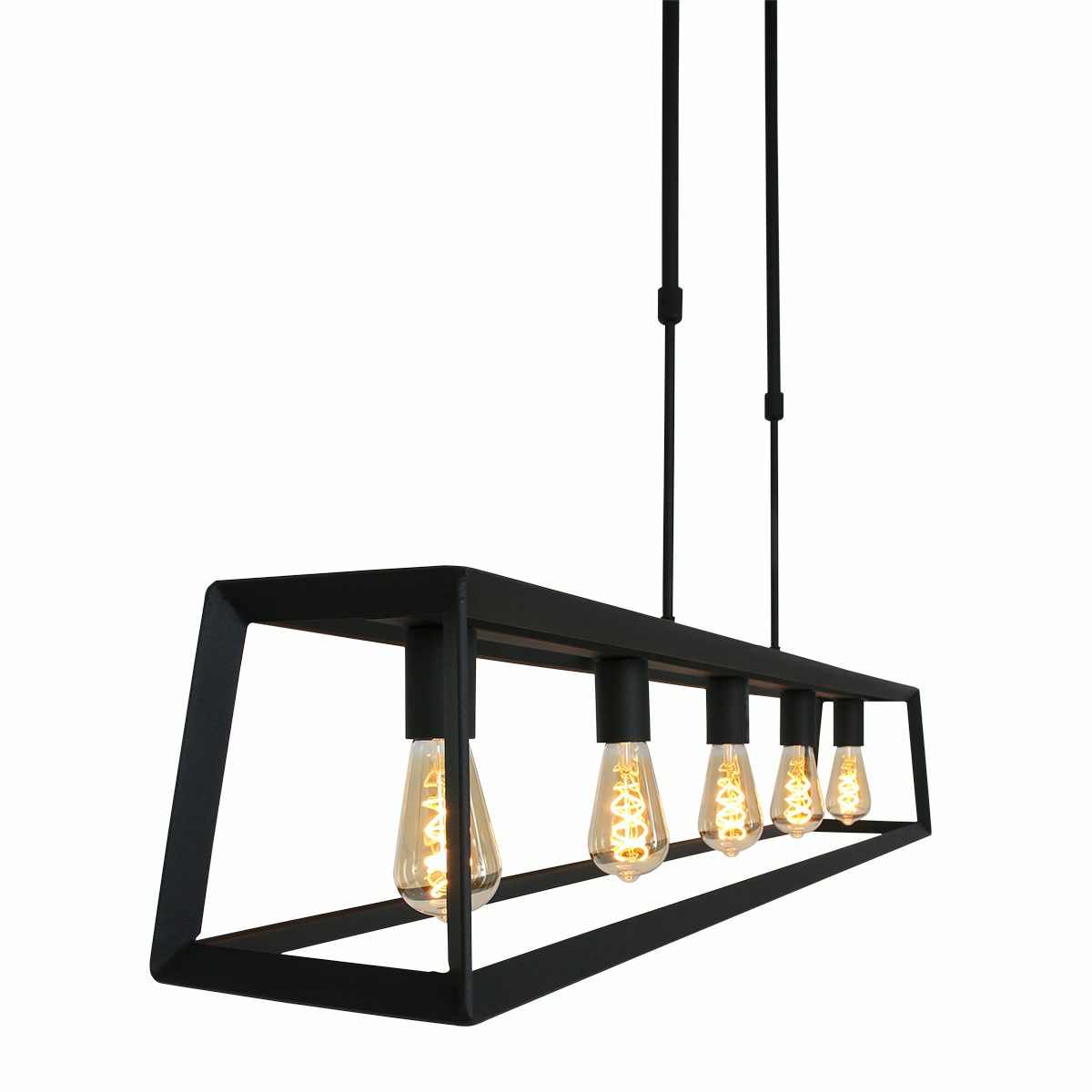 Mexlite Buckley Pendelleuchte Deckenlampe Hängeleuchte Lampe Leuchte E27 Schwarz B-Ware