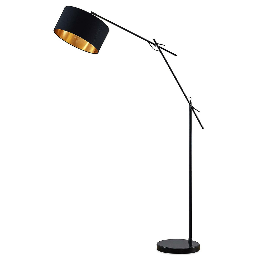 Lindby Likanu Stehleuchte Stehlampe Lampe Leuchte Leselampe E27 Schwarz Gold355