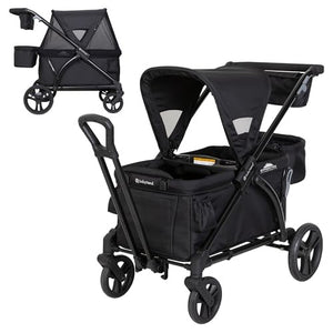 B-Ware Baby Trend Expedition 2-in-1 Stroller Wagon PLUS, Ultra Black