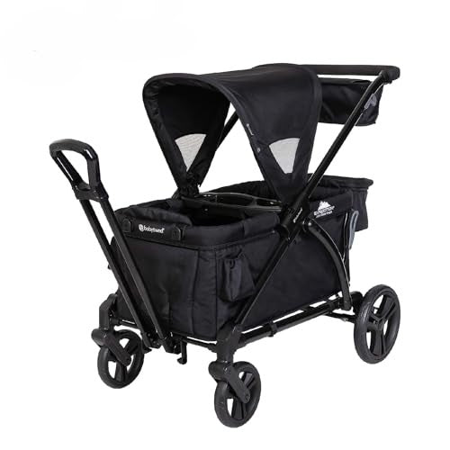 Baby Trend Expedition 2-in-1 Stroller Wagon PLUS, Ultra Black - 090014035884