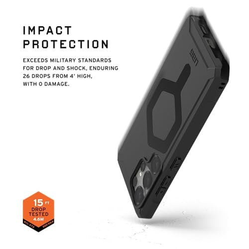 UAG - Essential Armor Series Case with Magnet for Galaxy S25 Ultra - Black - 840283918971