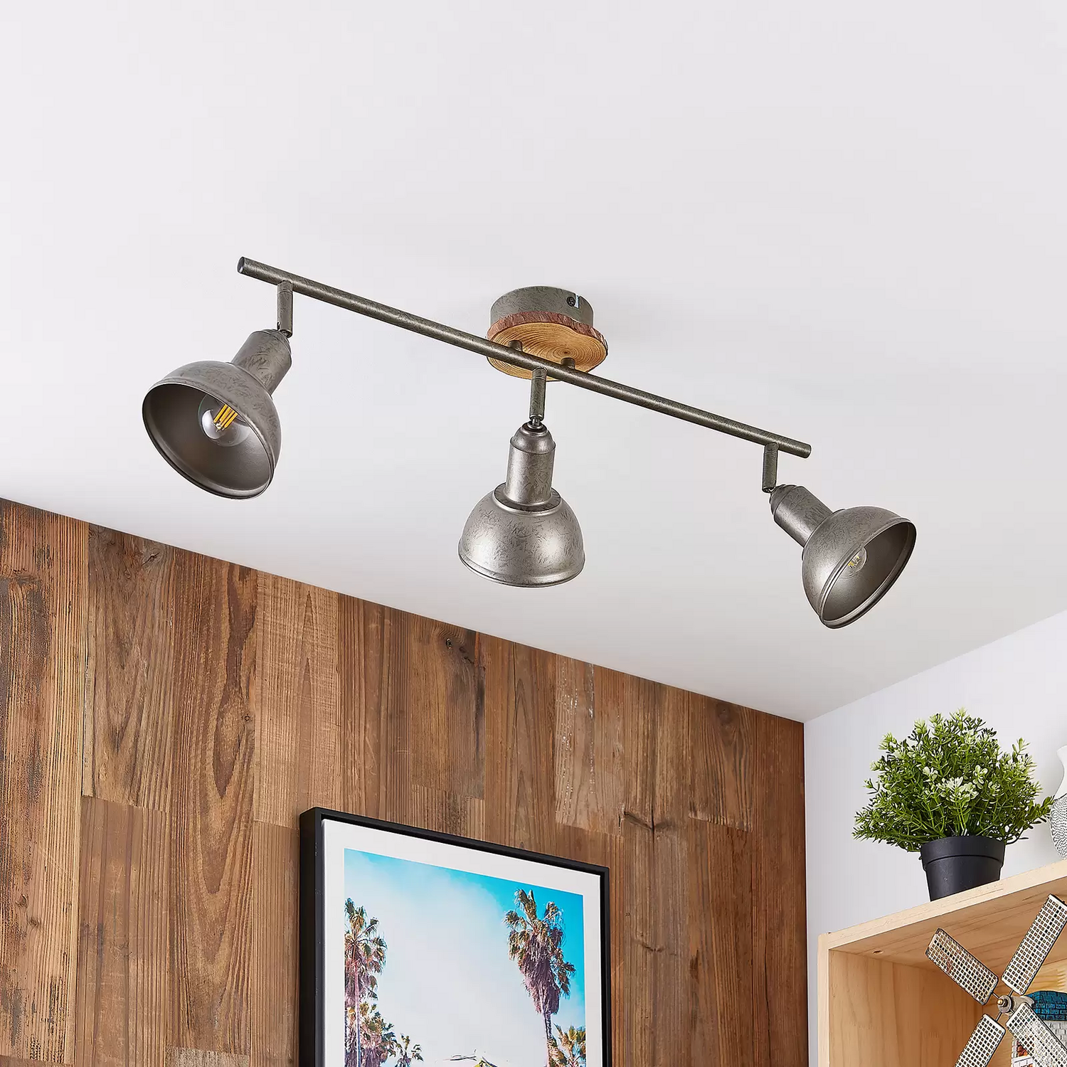 Deckenlampe Deckenstrahler Spot Lampe Deckenleuchte 3 Flammig Lindby Nesrin