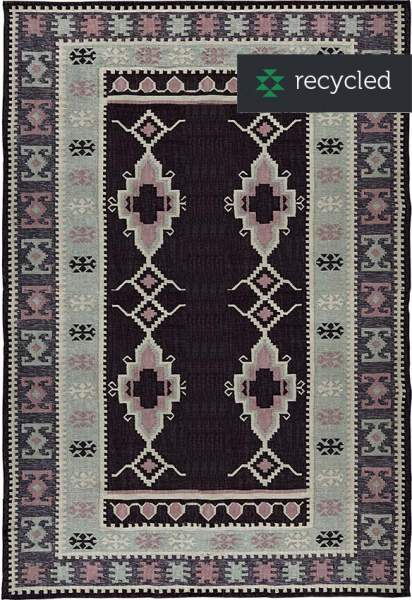 Liv Interior Souk Kelim Teppich 140x200cm Läufer Vorleger Bunt Wohnzimmerteppich B-Ware