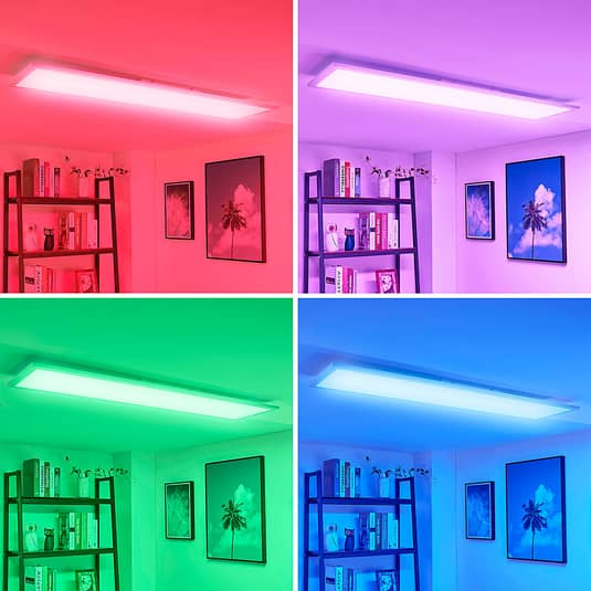 Arcchio Tinus LED-Panel, Deckenleuchte Deckenlampe Lampe RGB, 119,5 cm x 29,5 cm