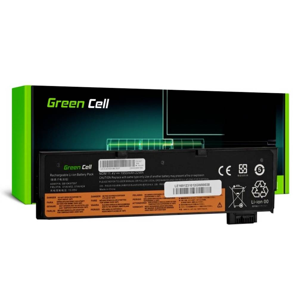 B-Ware Green Cell GC-LE169 Notebook-Akku Lenovo Laptopakku Akku Ersatzakku Ersatz-Akku