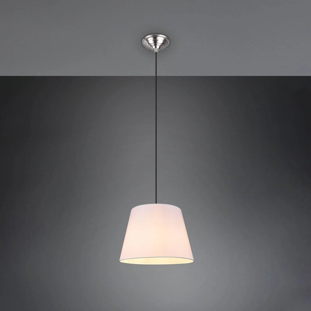 Lindby Alomira Pendelleuchte Nickel White Hangelampe Deckenlampe Lampe Leuchte