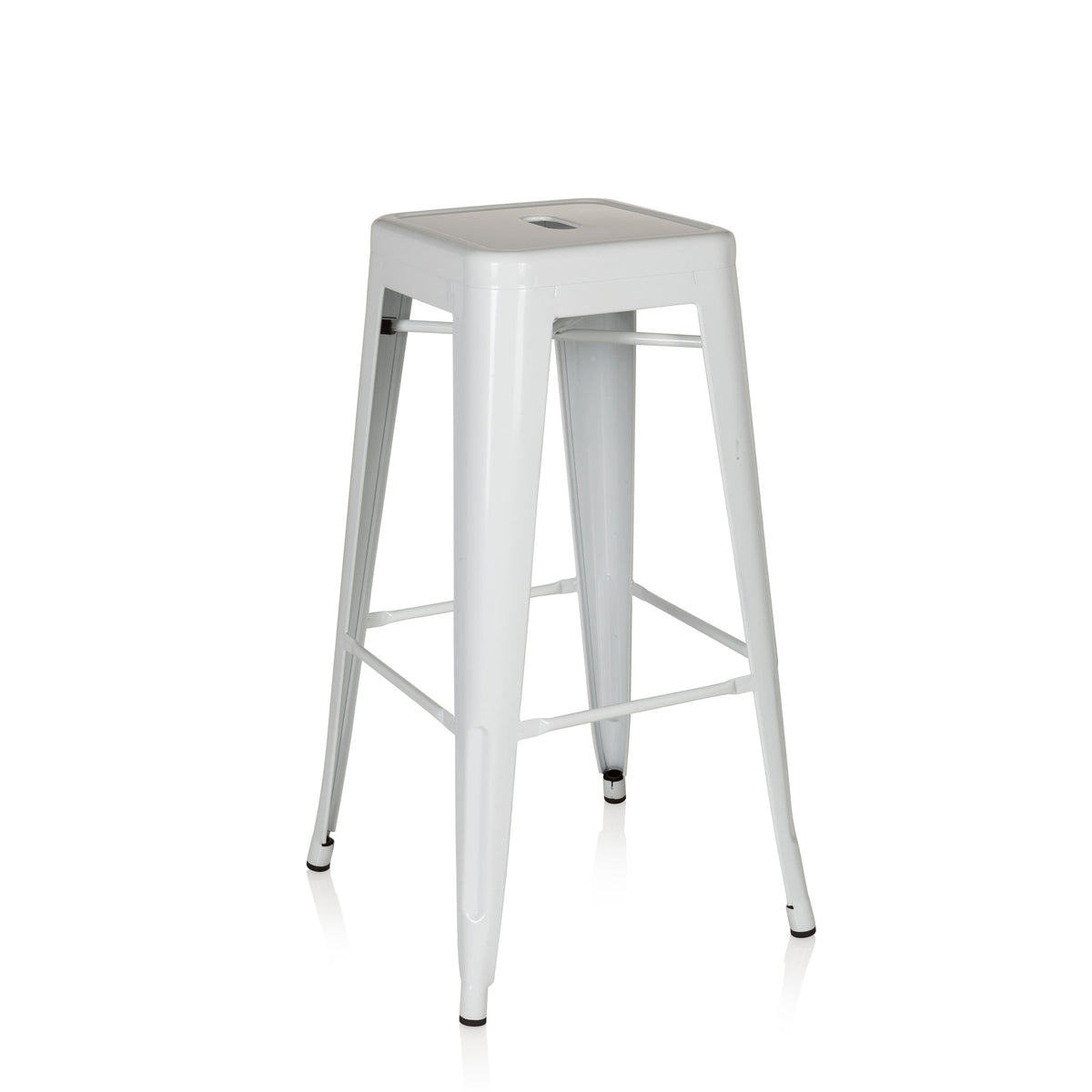 hjh OFFICE Barhocker VANTAGGIO HIGH metallic weiss Hocker Sitzmöbel Möbel Sitz - 4251084662301