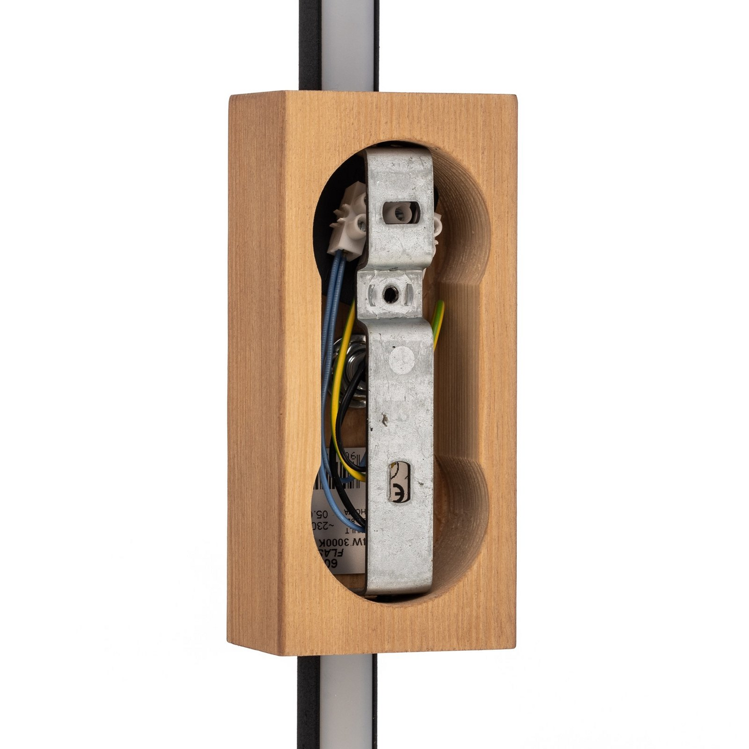 Tk Lighting Led Wandleuchte Flash Wandlampe Schwarz/Kiefer Höhe 79 Cm 1 Flammig B-Ware - 5901780560195