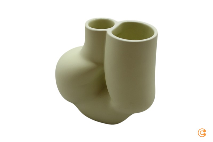 Hay W&S Chubby Vase Blumenvase Dekovase Porzellanvase gelb SIEHE TEXT/FOTO