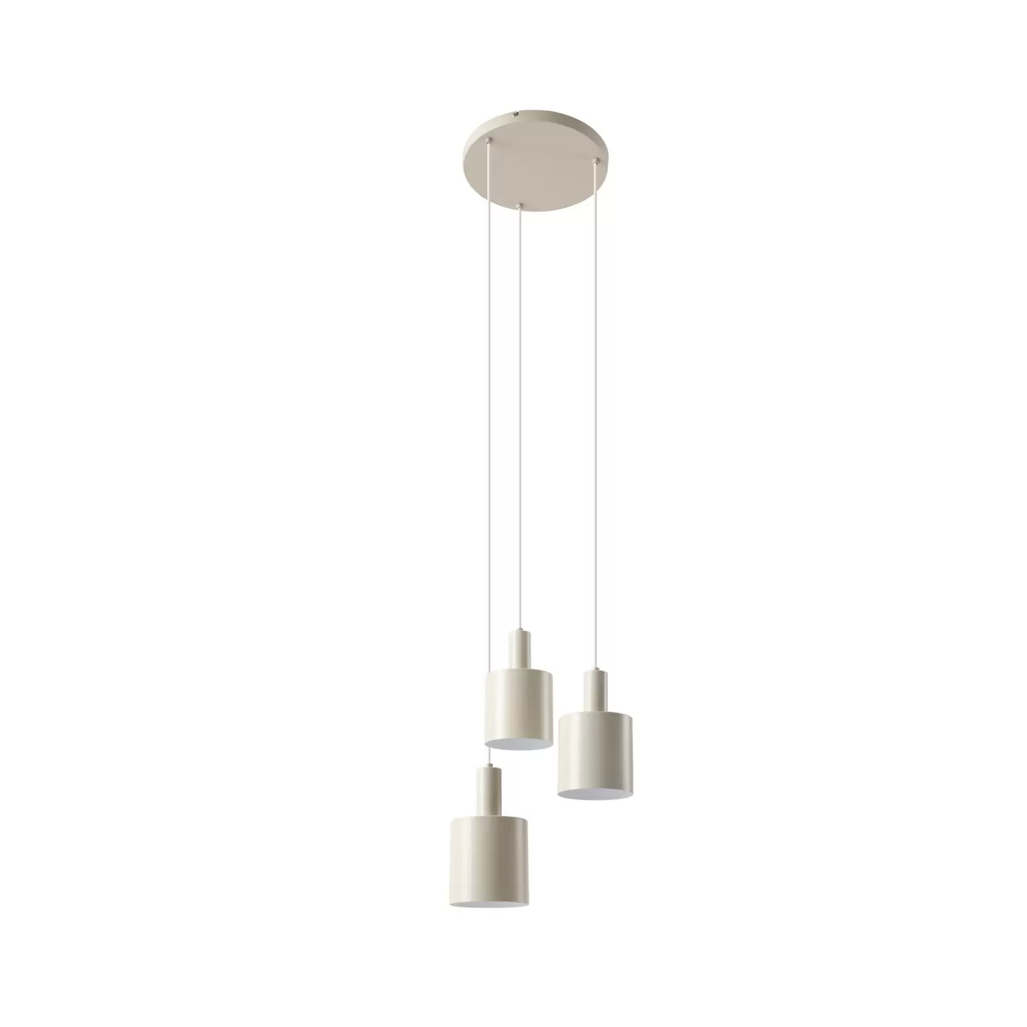Lindby Hängelampe Ovelia Beige Rund Hängeleuchte Leuchte Pendellampe Lampe E27 B-Ware - 4251911775273