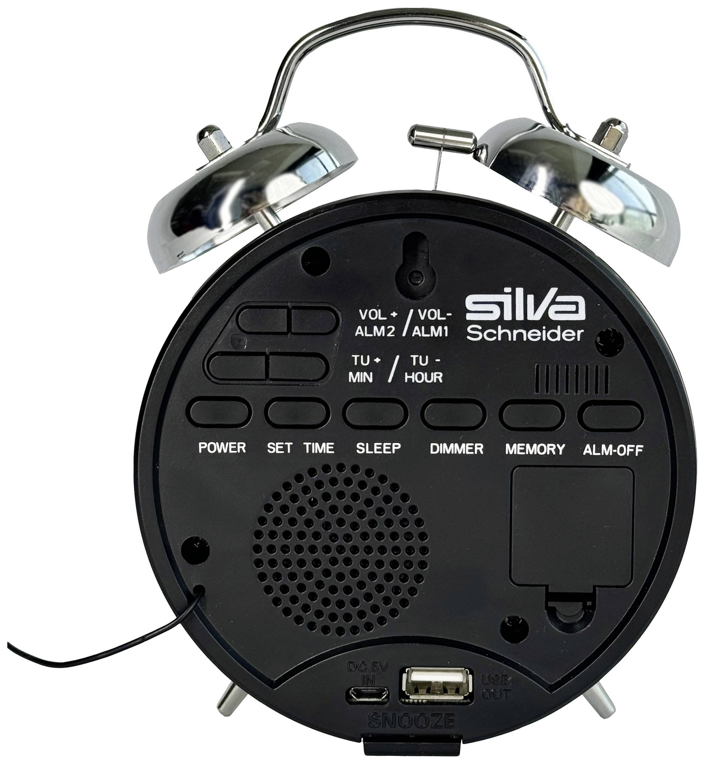 B-Ware Silva Schneider Urw 240 Radiowecker Ukw Usb Weckfunktion Chrom Schwarz Wecker