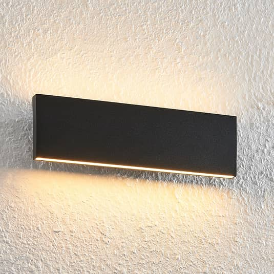 Lindby Ignazia LED-Wandleuchte 28 cm schwarz Wandleuchte Wandlicht Bilderleuchte