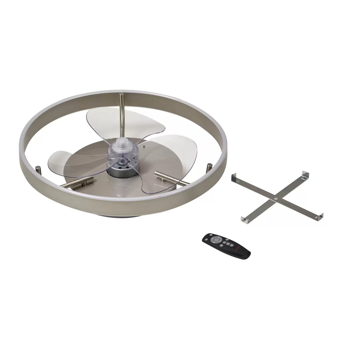 Lindby Deckenventilator Ventilator LED Fernbedienung silber Momitu leise - 4251911780130