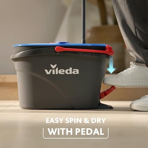 Vileda 178333 H2PRO Spin Mop Floor Mop 1 Piece Vacuum Cleaners - 04023103254237