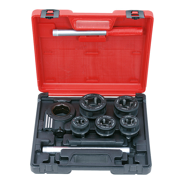 B-Ware Ks Tools Gewinde Schneidkluppen Satz 3/8" 1.1/4" 8 Teilig Schneidkluppen Satz - 4042146123836