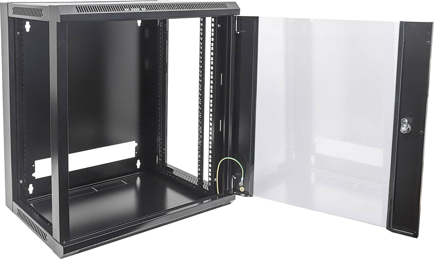 B-Ware Intellinet 711937 19 Zoll Netzwerkschrank Verteilerschrank 15 He Schwarz Ral9991