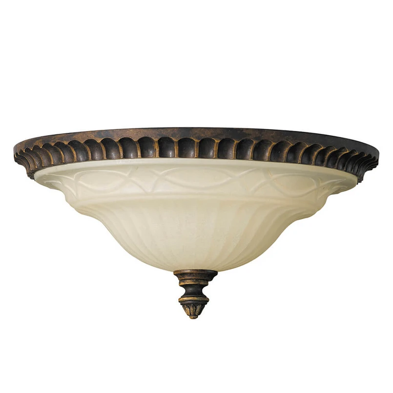 Feiss Deckenleuchte Drawing Room, 33cm Lampe Leuchte Deckenlampe Metall Glas E27 B-Ware - 14817318975