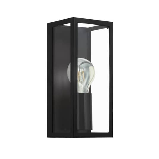 EGLO Bad-Wandleuchte Amezola Wandlampe Lampe Flurleuchte einflammig E27 schwarz