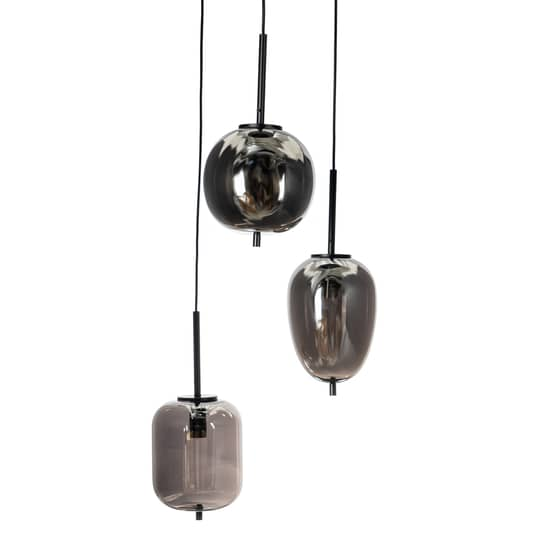 Lindby Gileos Rauchglas Pendellampe Pendelleuchte Deckenlampe Leuchte 3 Flamm925