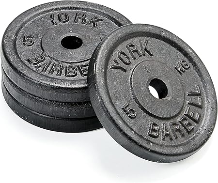 York Fitness Hantelscheiben Gewichtsscheiben Krafttraining 5kg Gusseisenplatten B-Ware - 14961024135