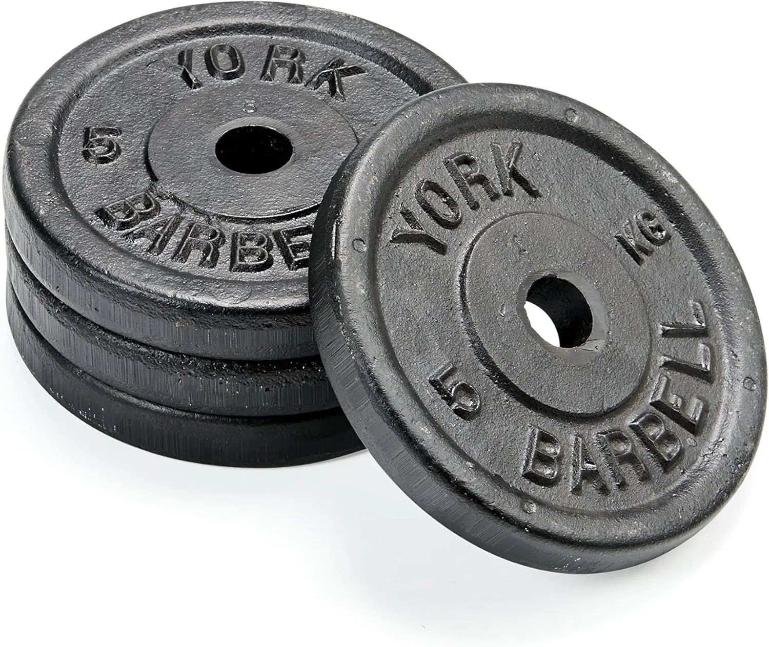 York Fitness Hantelscheiben Krafttraining 4 X 2.5 Kg Gusseisenplatten