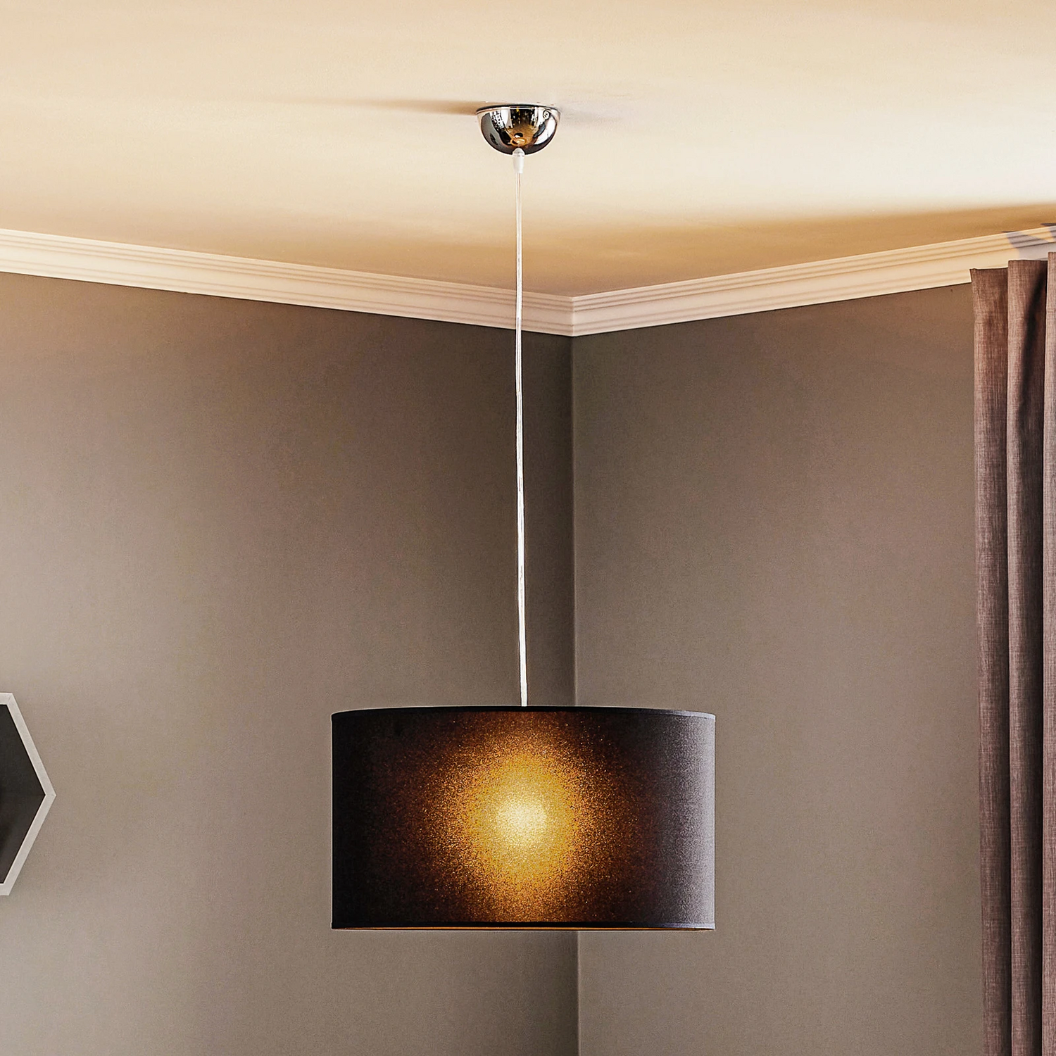 Hängeleuchte Roller Hängelampe Deckenlampe Deckenleuchte Lampe Licht Schwarz E27 B-Ware - 5902860186830