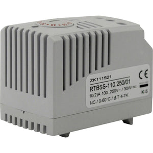 B-Ware Elmeko Thermostat Temperaturregler Tro60 Schaltschrankregler Bimetall Hutschiene