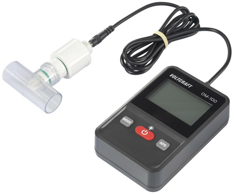 VOLTCRAFT OM-100 Sauerstoff-Messgerät 0 - 100 % Sauerstoff kalibriert DEFEKTWARE