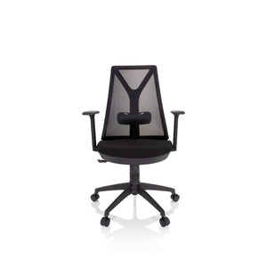 B-Ware Hjh Office Bürostuhl Drehstuhl Falun Basic Netzstoff Stoff Schwarz Stuhl Möbel